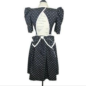 Vintage black polka dot dress